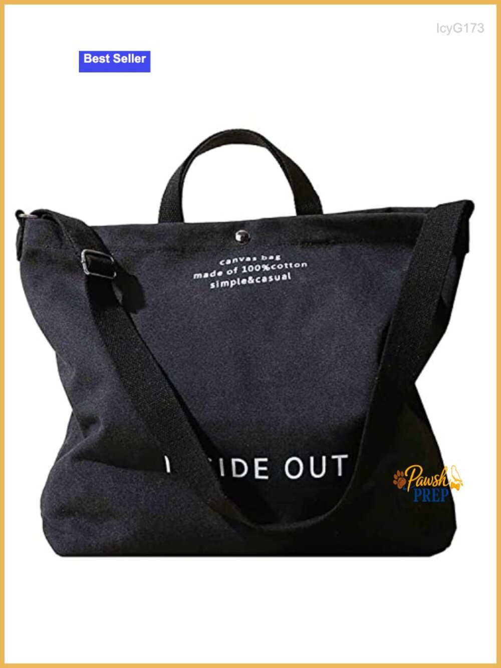 Large Canvas Tote Handbag Work Shoulder Crossbody Bag